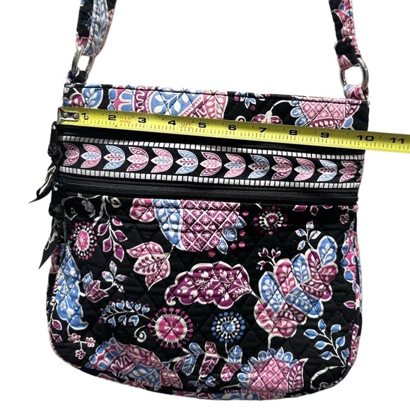 Vera Bradley Triple Zip Hipster & Small Lined Cosmetic Pouch Set Alpine Floral - Picture 9 of 16